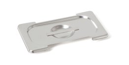 Flachdeckel 281a GN2/8 mit Griffmulde und Ausschnitt für Griffe GN 2/8
