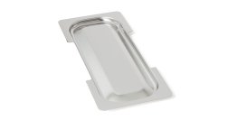 Steckdeckel 286a mit Ausschnitt für Griffe GN2/8 GN 2/8 Edelstahl