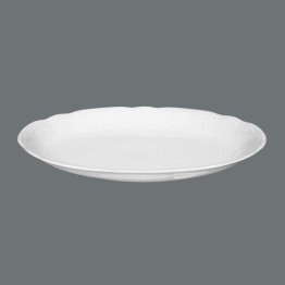 Servierplatte oval 28 cm weiß Salzburg