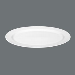 Servierplatte oval 31 cm weiß Meran