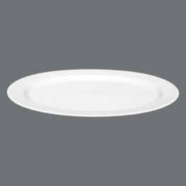 Servierplatte oval 35 cm weiß Meran