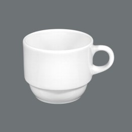 Kaffeetasse 3 / 0,20 weiß Ø 76 mm Meran Porzellan