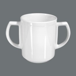 Becher mit 2 Henkeln 0,3 weiß Ø 77 mm Vitalis