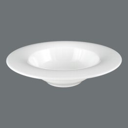Gourmet Teller rund tief 21cm weiß Savoy