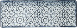 Sushiplatte 11 x 30 cm Shabby Chic 6 Porzellan