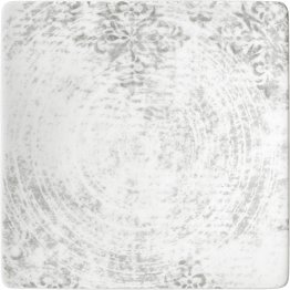 Teller halbtief eckig 24cm Shabby Chic 2