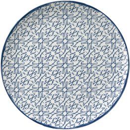 Teller flach coup 30cm Shabby Chic 5 Porzellan