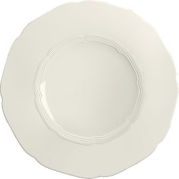 Teller flach rund Fahne Relief 29cm / CREATE Porzellan