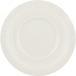 Teller flach rund Fahne Relief 16cm / VIBES DELIGHT Porzellan