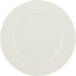 Teller flach rund Fahne Relief 21cm / VIBES DELIGHT Porzellan