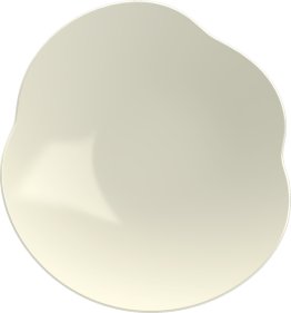 Teller tief amorph coup 29cm weiß, KUMO