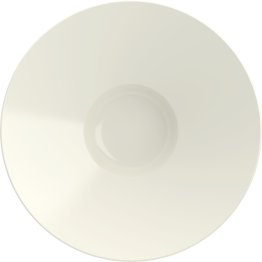 Teller tief rund breite Fahne 31cm weiß, KUMO
