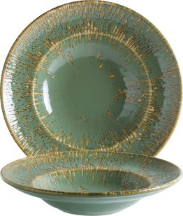 Snell Sage Gourmet Pastateller 27cm Grün Porzellan