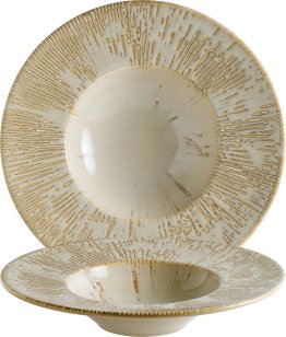 Snell Sand Banquet Pastateller 28cm Beige Porzellan