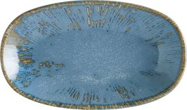 Snell Sky Gourmet Servierplatte oval 24x14cm Blau Porzellan