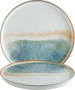 Fium Hygge Teller flach 28cm Blau Porzellan