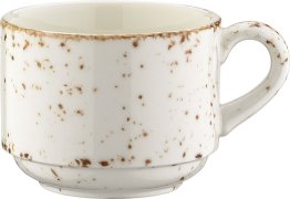 Grain Banquet Obertasse 21 cl stapelbar Creme 110 x 82 mm Porzellan