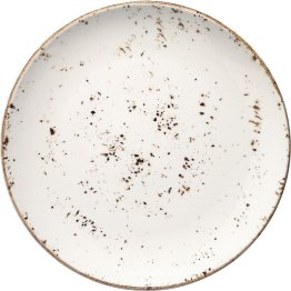 Grain Gourmet Teller flach 25cm Creme Porzellan
