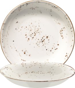 Grain Gourmet Teller tief 20cm Creme Porzellan