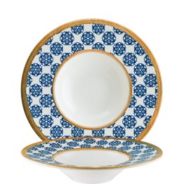 Lotus Banquet Pastateller 28cm Blau Porzellan