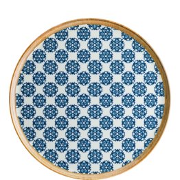 Lotus Gourmet Pizzateller 32cm Blau Porzellan