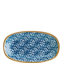Lupin Gourmet Servierplatte oval 24x14cm Blau Porzellan