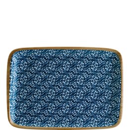 Lupin Moove Platte 23x16cm Blau Porzellan