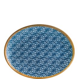 Lupin Moove Servierplatte oval 25x19cm Blau Porzellan
