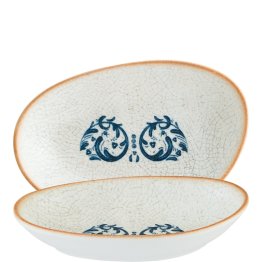 Viento Vago Platte tief 15cm Blau Porzellan