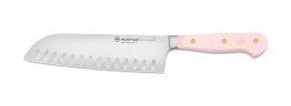 Santoku mit Kullenschliff Pink Himalayan Salt CLASSIC Klingenlänge 17 cm