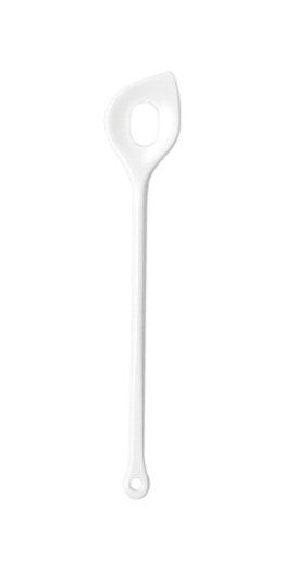 Spitzlochlöffel 31cm weiß Kunststoff