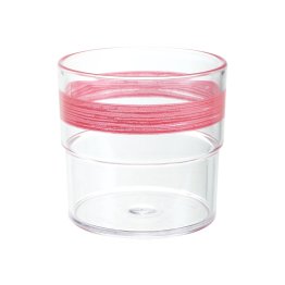 Becher 230 ml Bistro Kunststoff cherry-rot Ø 75 mm, Höhe 78 mm