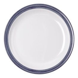 Teller, flach Bistro Melamin jeans-blau Ø 235 mm