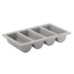 Besteckkasten GN 1/1 4 Mulden grau 530 x 325 mm