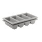 Besteckkasten GN 1/1 4 Mulden grau 530 x 325 mm