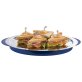 Thermo-Tablett 5-teilig rund 350 x mm Transparent, blau