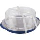 Thermo-Tablett 5-teilig rund 350 x mm Transparent, blau