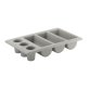 Besteckkasten GN 1/1 6 Mulden grau 535 x 325 mm