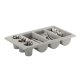 Besteckkasten GN 1/1 6 Mulden grau 535 x 325 mm