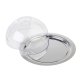 Buffet Platte FINESSE Ø 22 cm mit Abdeckhaube ohne Griffe Edelstahl