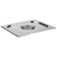 GN Deckel Edelstahl mit Löffelaussparung 1/2 325 x 265 mm