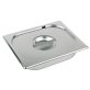 GN Deckel Edelstahl mit Löffelaussparung 1/2 325 x 265 mm