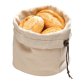 Brottasche Ø 20cm mit Kirchkernkissen beige