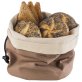 Brottasche Ø 20 cm mit Kirchkernkissen beige/braun