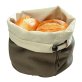Brottasche Ø 20 cm mit Kirchkernkissen beige/braun