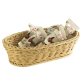 Baguette Korb oval 28 x 16cm beige