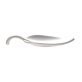 Fingerfood-Löffel -LEAF- weiß, Melamin 100 x 45 mm