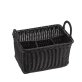 Besteck-Korb -ECONOMIC- schwarz 260 x 180 mm