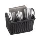 Besteck-Korb -ECONOMIC- schwarz 260 x 180 mm