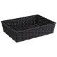 Korb -WICKER-LOOK- schwarz 39,5 x 29,5 cm